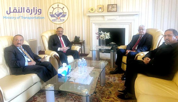 وزير النقل يزور السفارة اليمنية بالمملكة المتحدة
