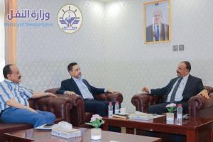 وزير النقل يلتقي نائب رئيس مجلس الشورى 
