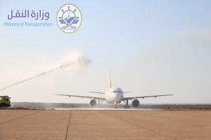 مطار سقطرى يستقبل أولى رحلات الخط الدولي الجديد بين جدة وسقطرى